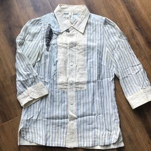 Anthropologie Floreat Button down Blouse Sz 2